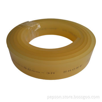 Urethane Squeegees with Hardness from 30 to 80A used in ceramic industry